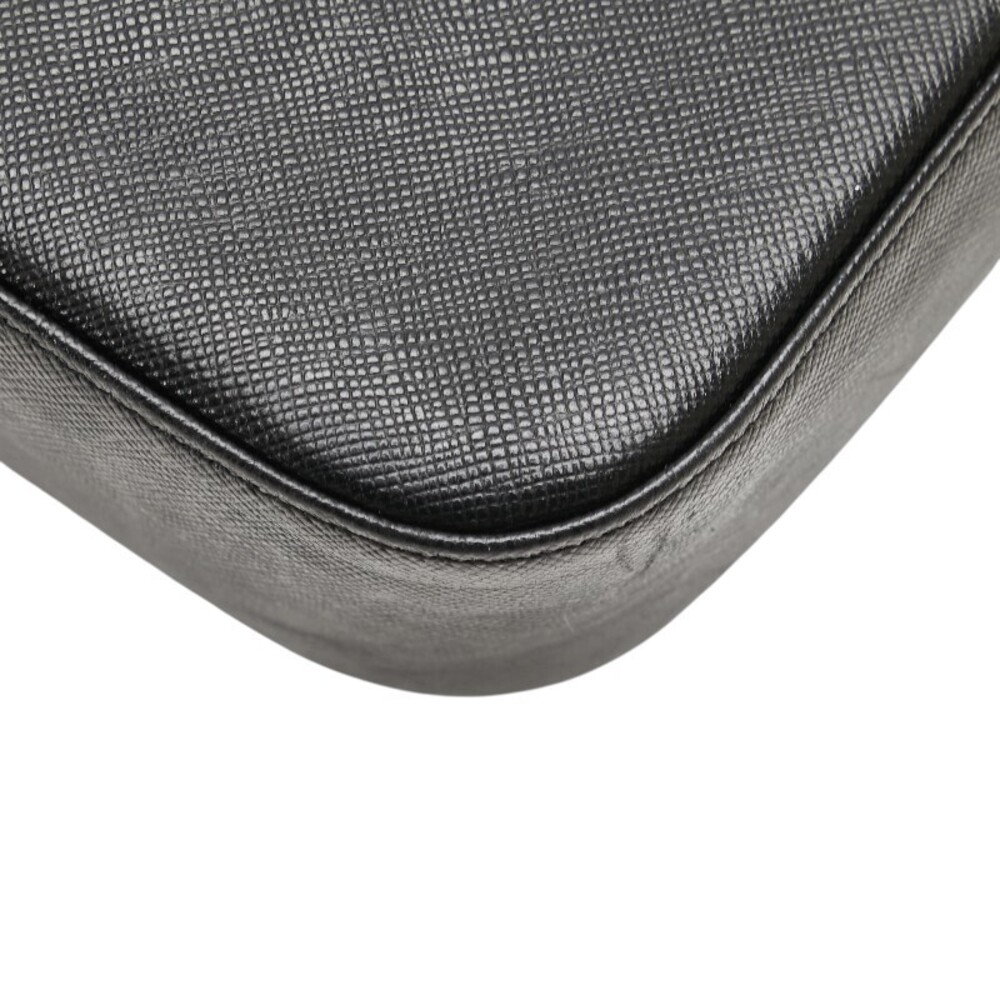 Burberry Nova Check Hobo Shoulder Bag Black Leather - Picture 6 of 9